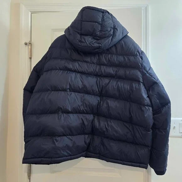 Tommy Hilfiger Men's Warm Hooded Puffer Jacket Water & Wind Resistant Navy - Picture 4 of 12